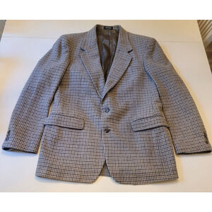 Town Craft Men's Brown/Multi Sport Coat Blazer Tweed Two Button Wool 40L